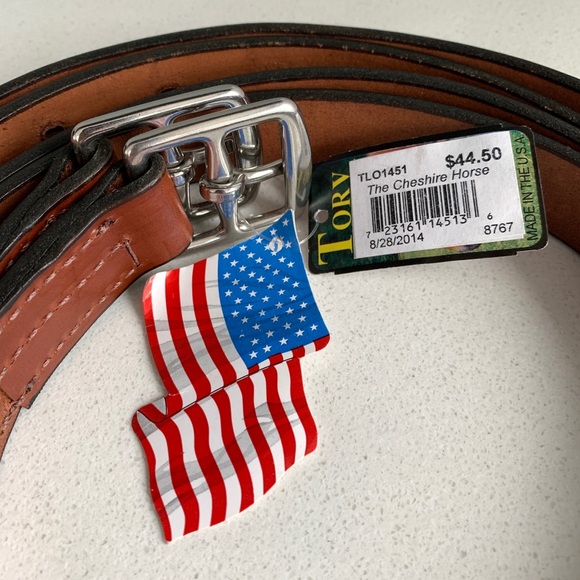 Pair Tory Leather English Stirrup Leathers, Numbered Holes [Oakbark / Oak Brown] - Picture 2 of 3